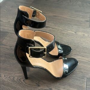 Calvin Klein Black Patent Leather Heels